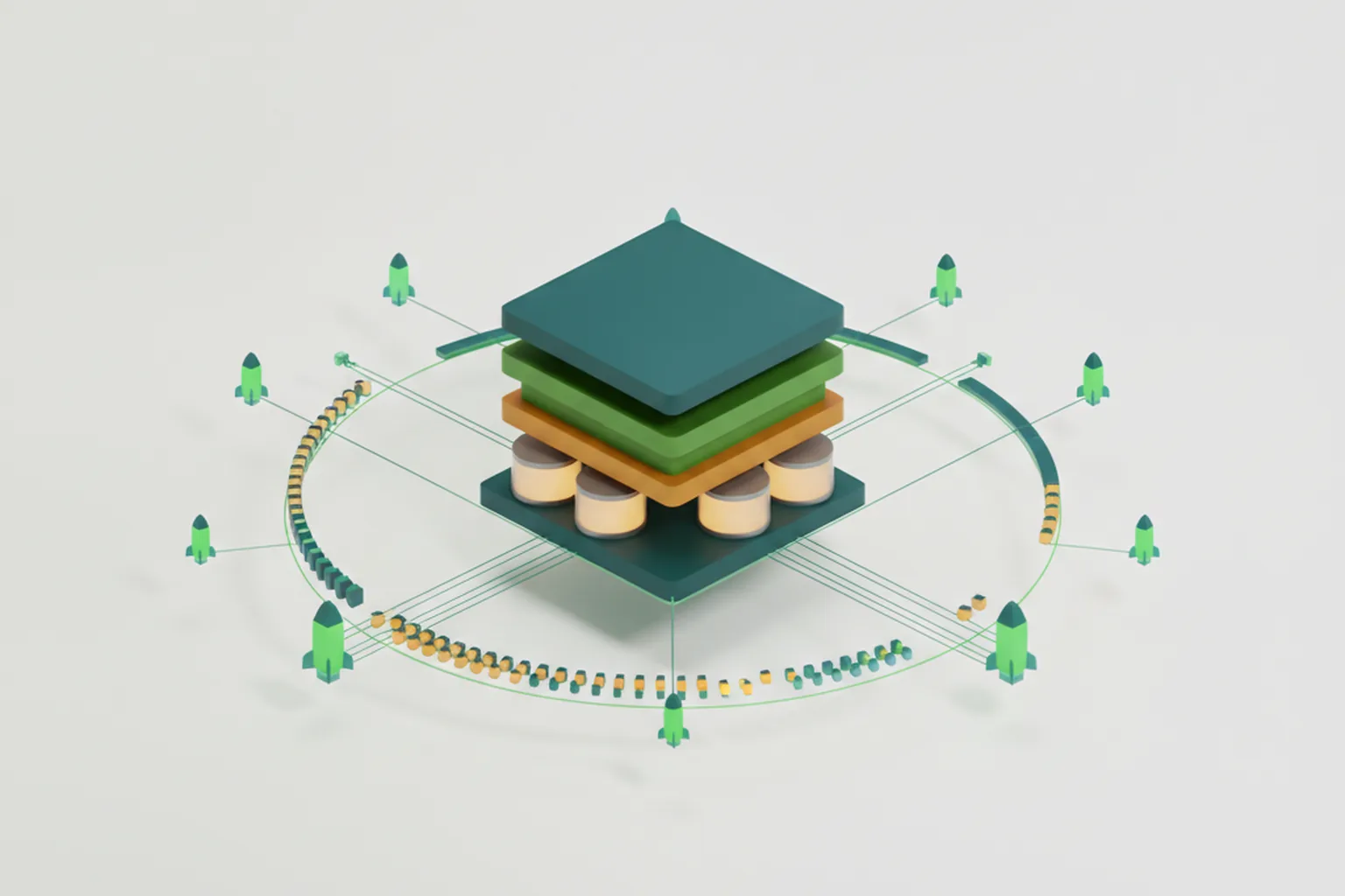Hybrid architecture: a Django core application connected to lightweight FastAPI services through a message queue