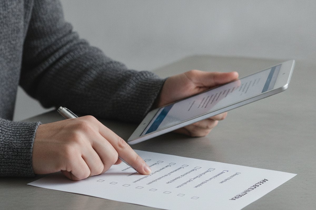 Marquage des critères d'acceptation comme satisfaits sur une checklist UAT