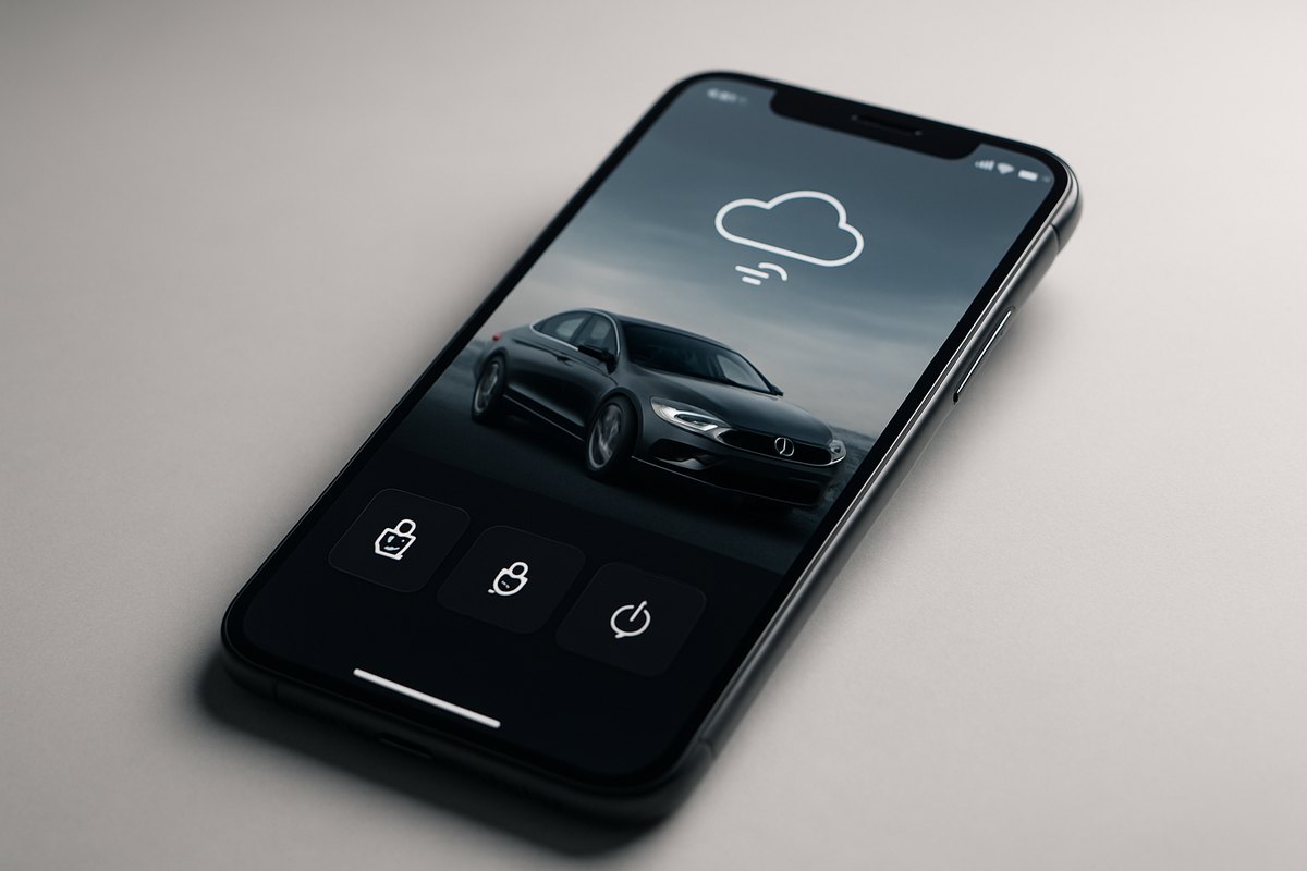 Connected car cloud and mobile platform: telemetry, remote commands, and digital key