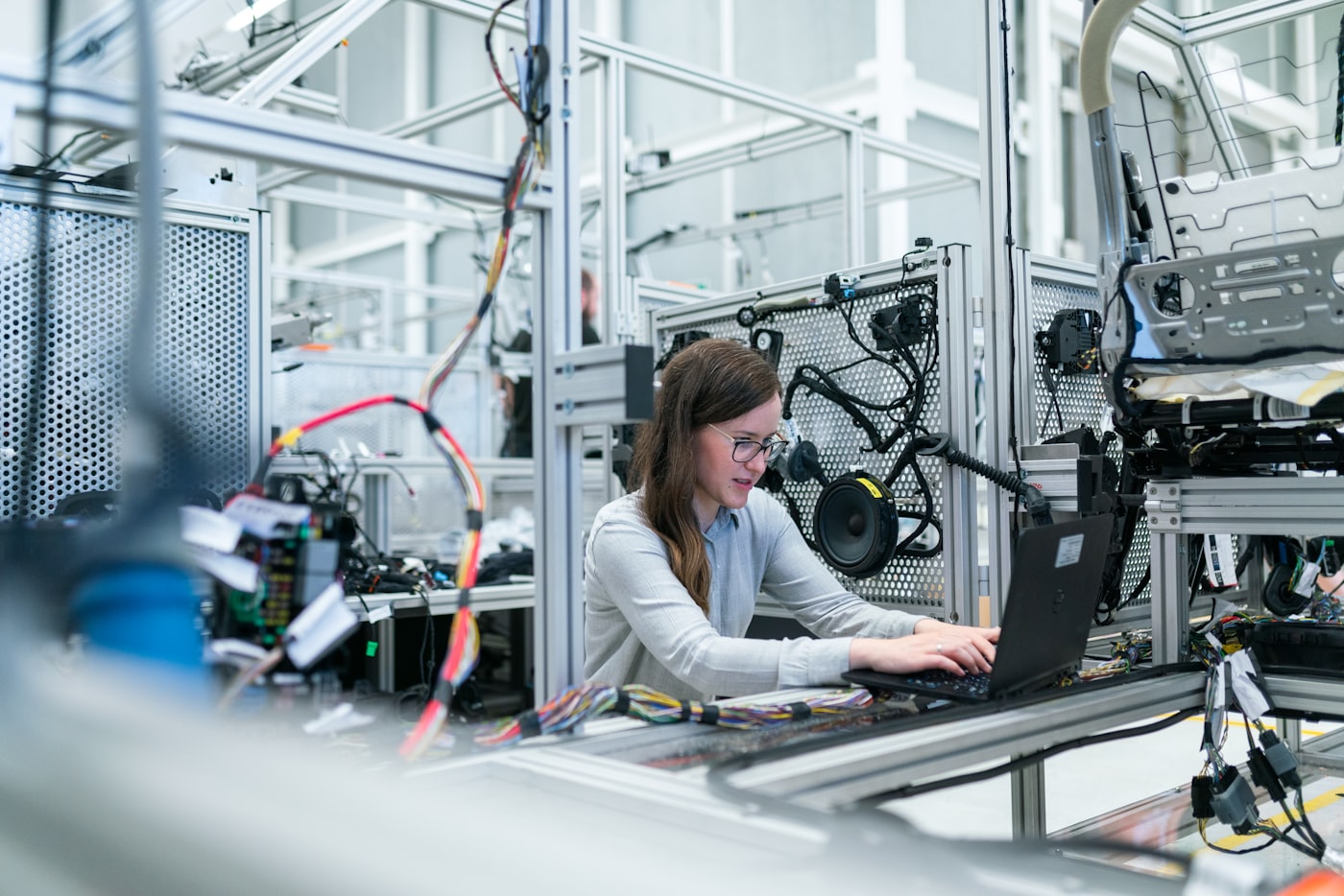 Engineer reviewing model evaluation metrics on a monitor