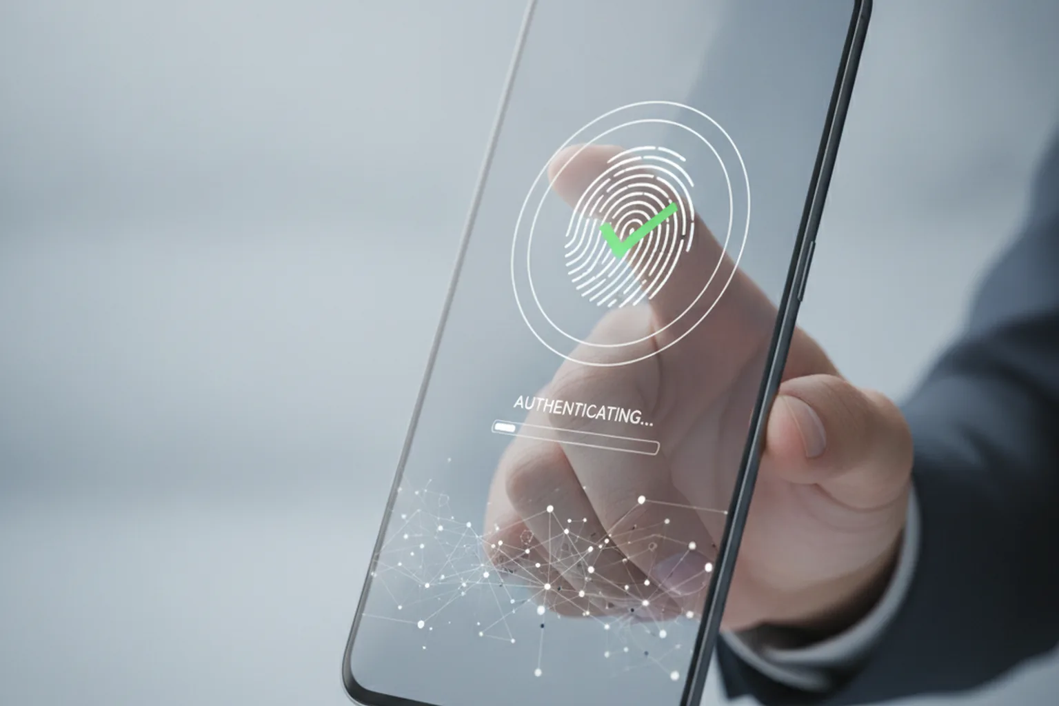 Autenticazione biometrica in un'app di mobile banking