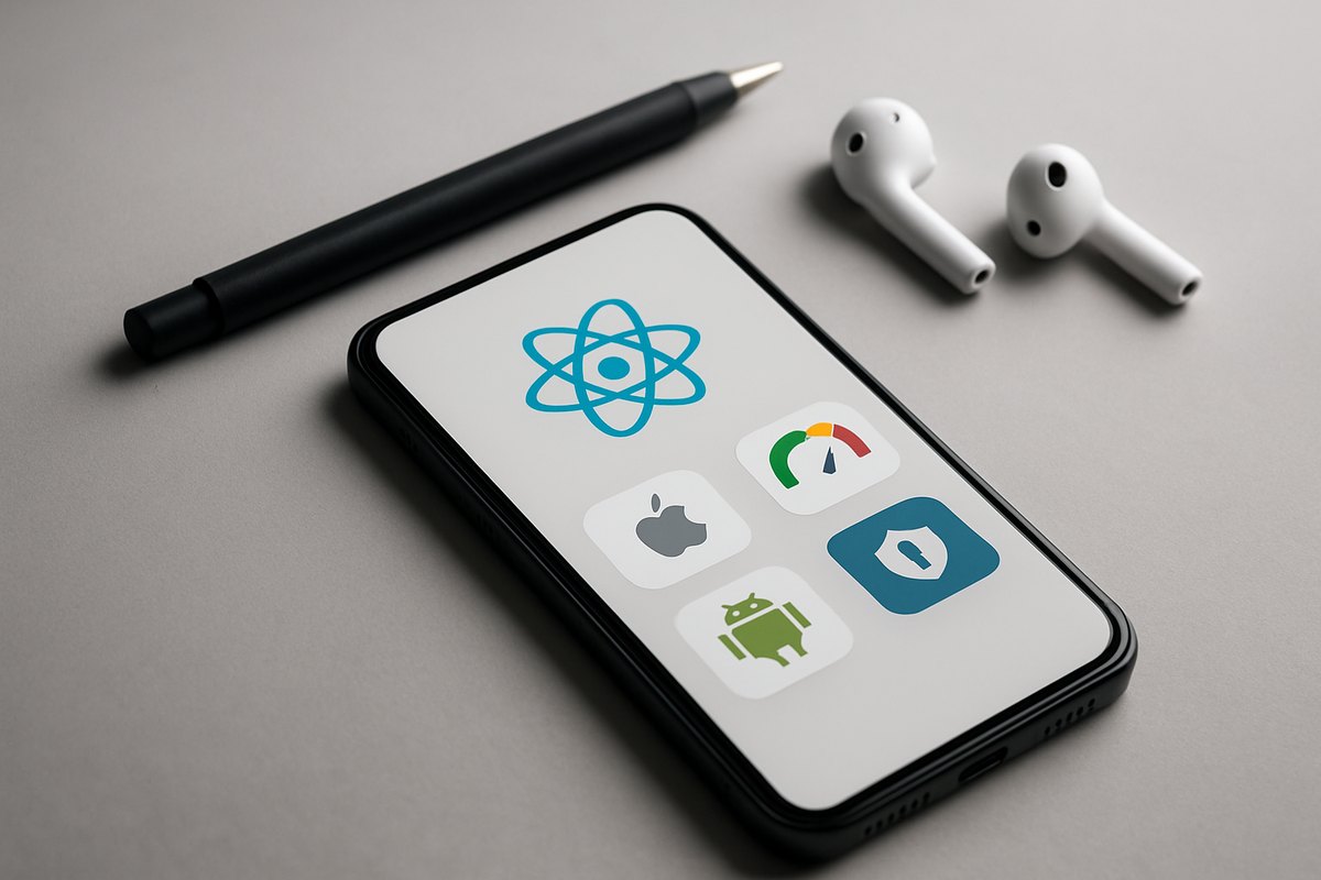 React Native developer skills assessment showing technical competency areas for mobile iOS and Android