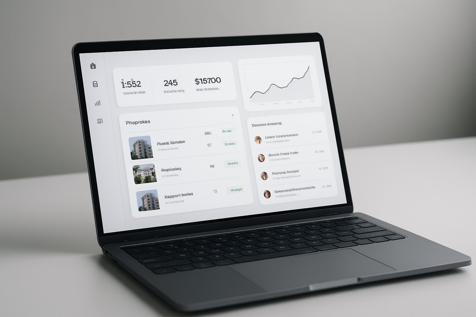 Real estate software development — PropTech platform and property management dashboard