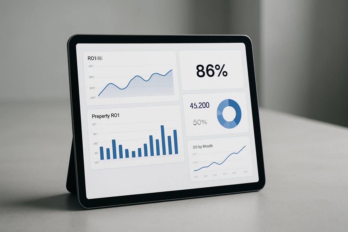 Real estate software ROI metrics — KPI dashboard and platform health measurement