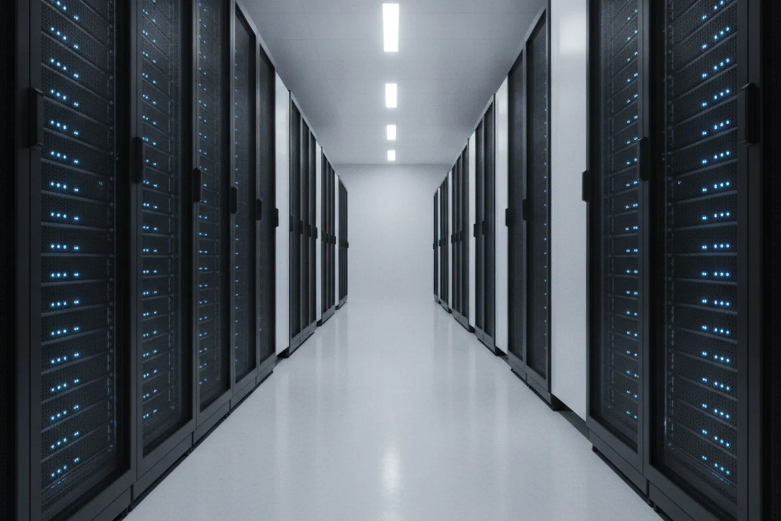 Data center racks representing cloud infrastructure costs