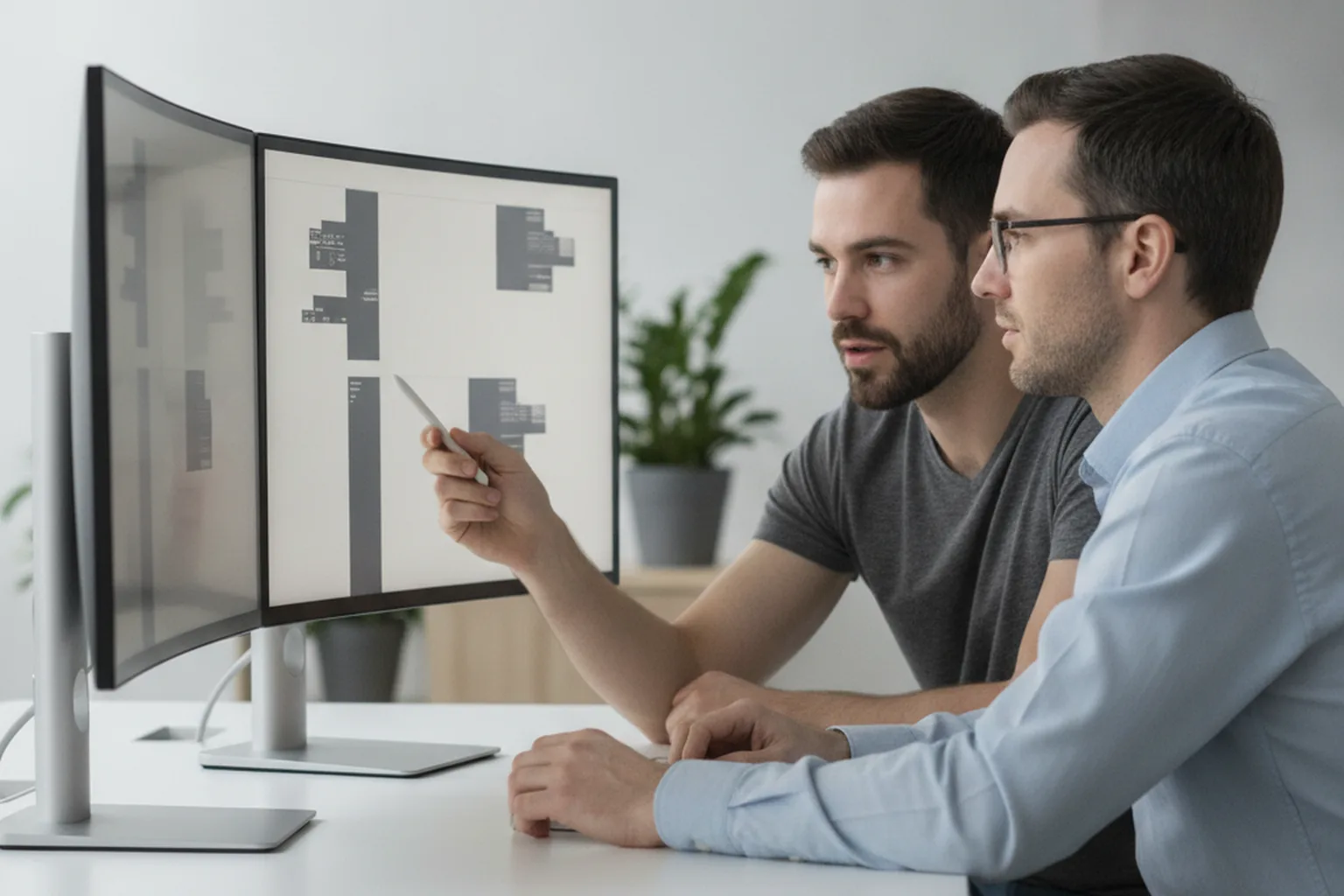 Ingegneri software che revisionano insieme codice backend .NET