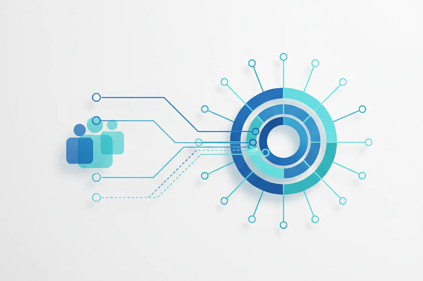 Role-based access control layers connecting users to tenant-scoped permissions in a multi-tenant SaaS