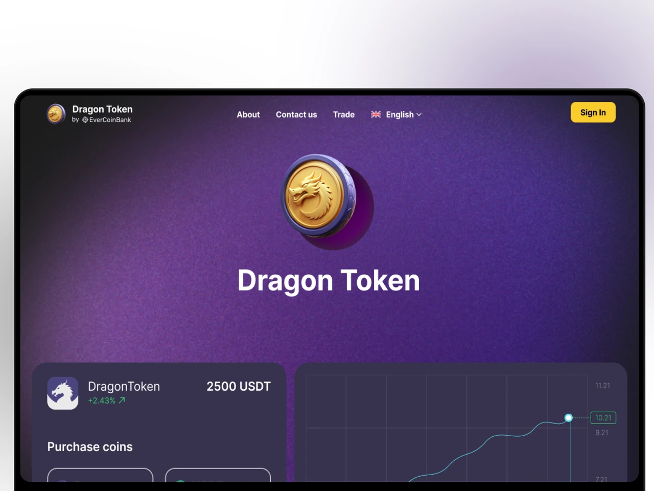 Dragon Token crypto platform case study cover