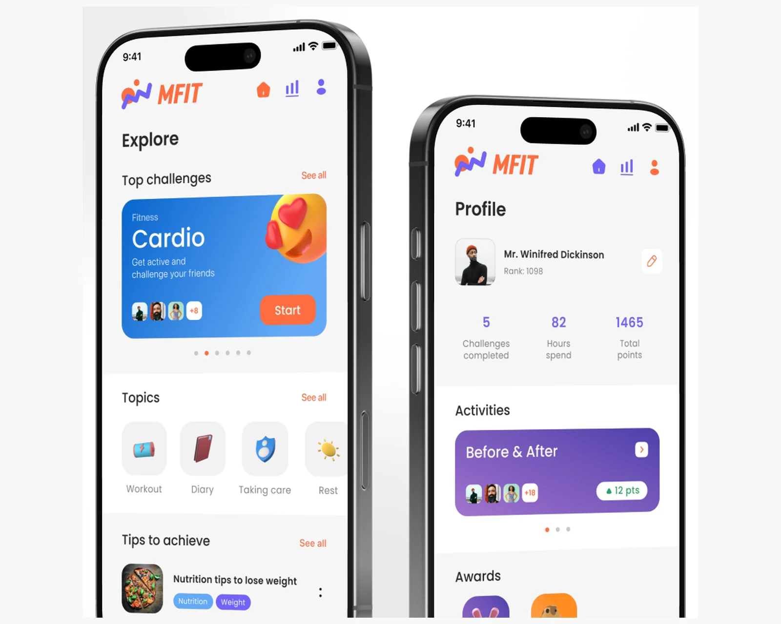 MFIT fitness app case study cover