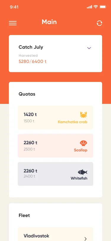 Lucky Shrimp fleet view and PHP backend handoff — real-time aggregation across vessels for US and EU teams